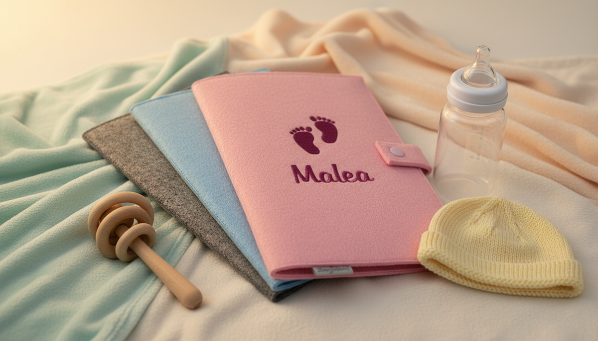 Gesundheitsheft-Hülle mit Motiv und Name