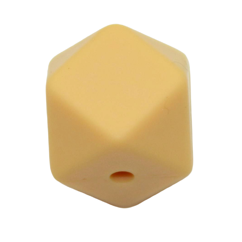 Silikonperle Hexagon 14mm