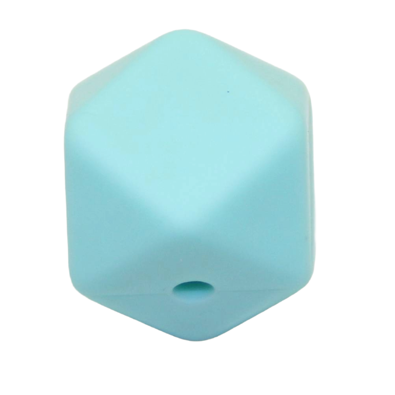 Silikonperle Hexagon 14mm