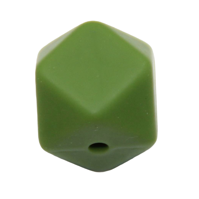 Silikonperle Hexagon 14mm