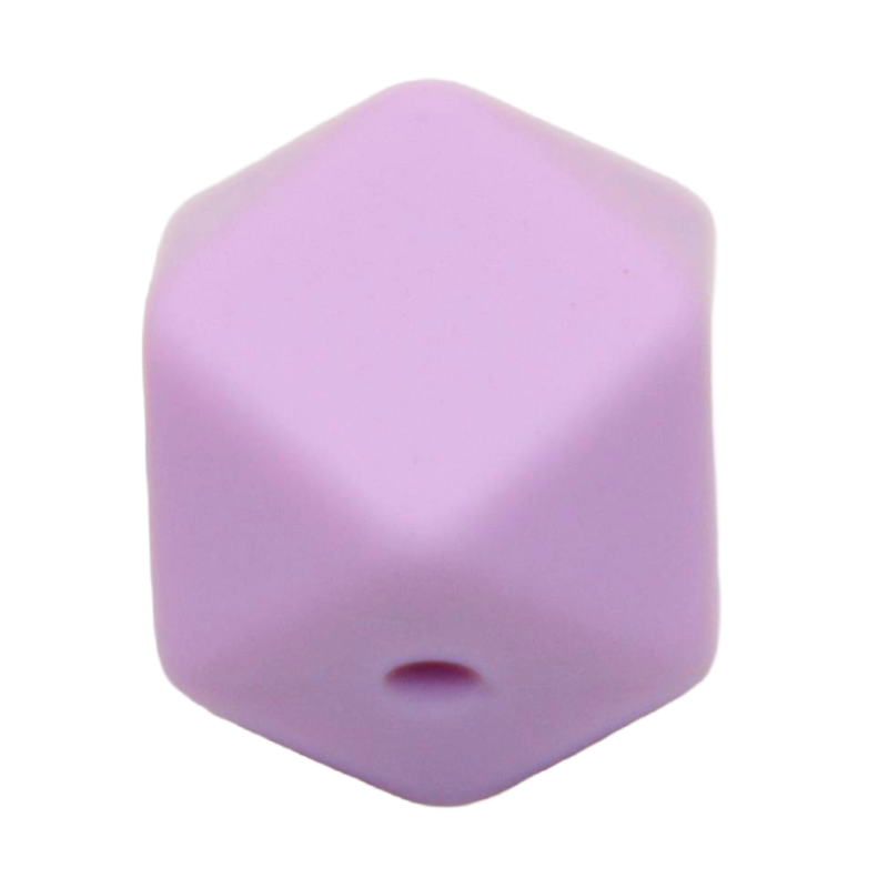 Silikonperle Hexagon 14mm