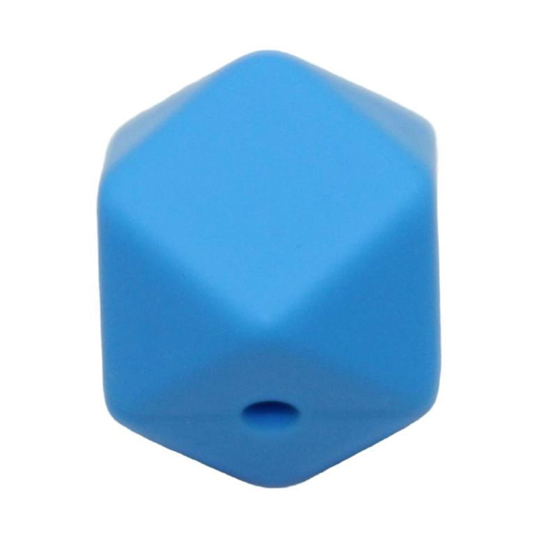 Silikonperle Hexagon 14mm