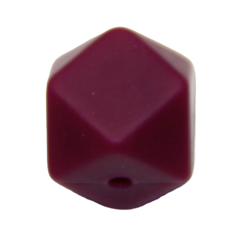 Silikonperle Hexagon 14mm