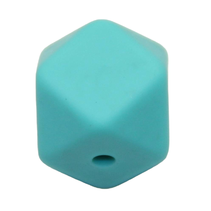 Silikonperle Hexagon 14mm
