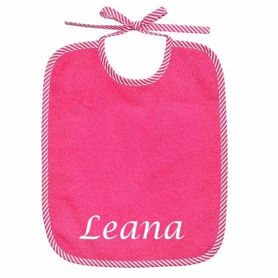 Bib embroidered with name
