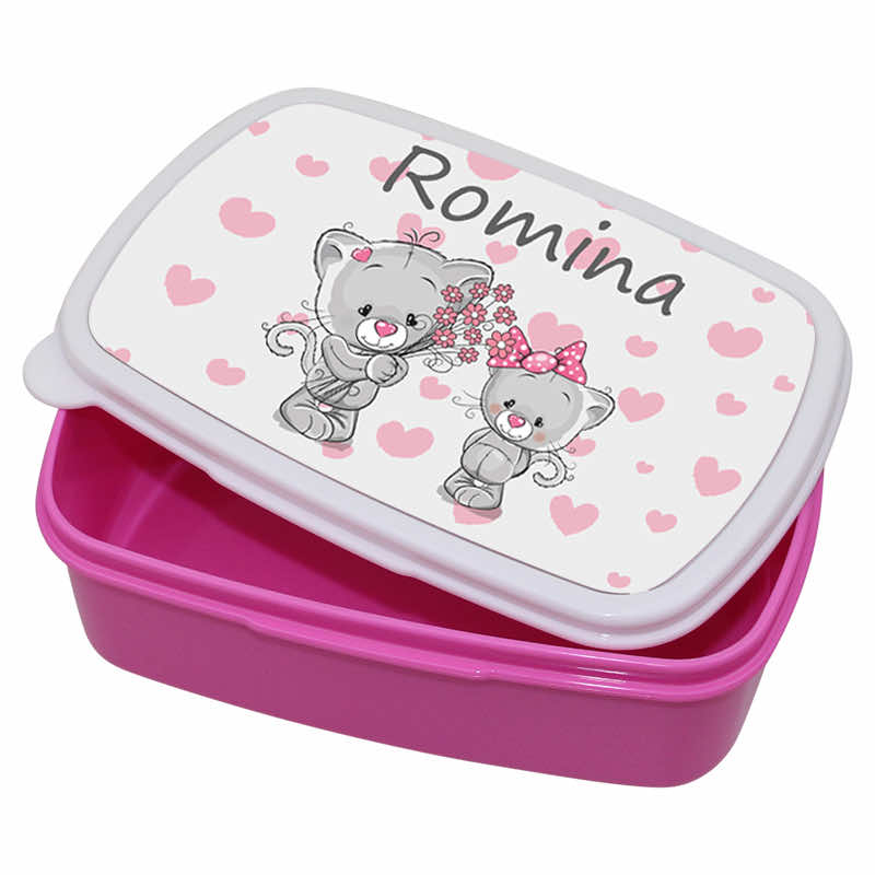 Lunchbox plastic kitten