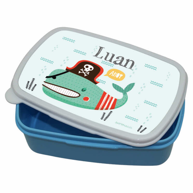 Plastic pirate fish lunch box