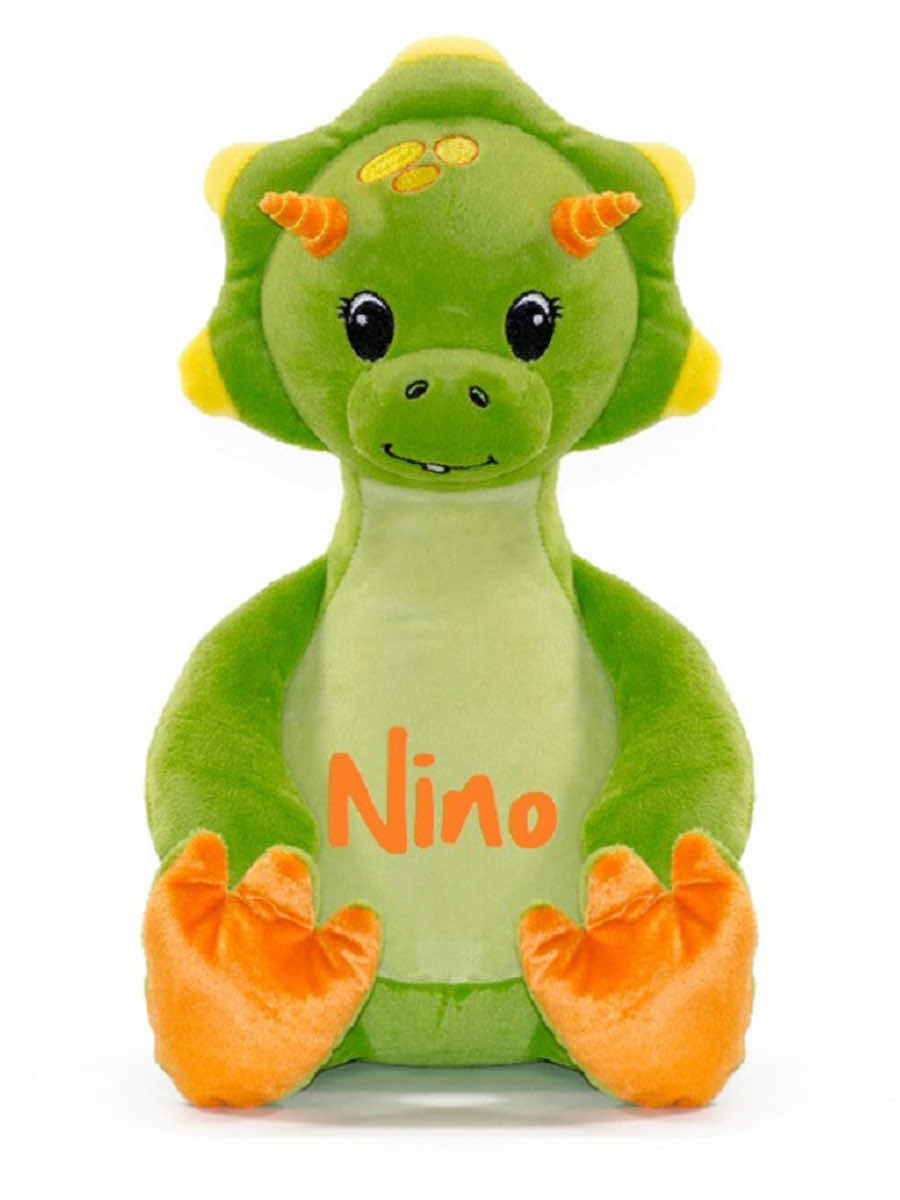 Cubbies cuddly toy dinosaur green