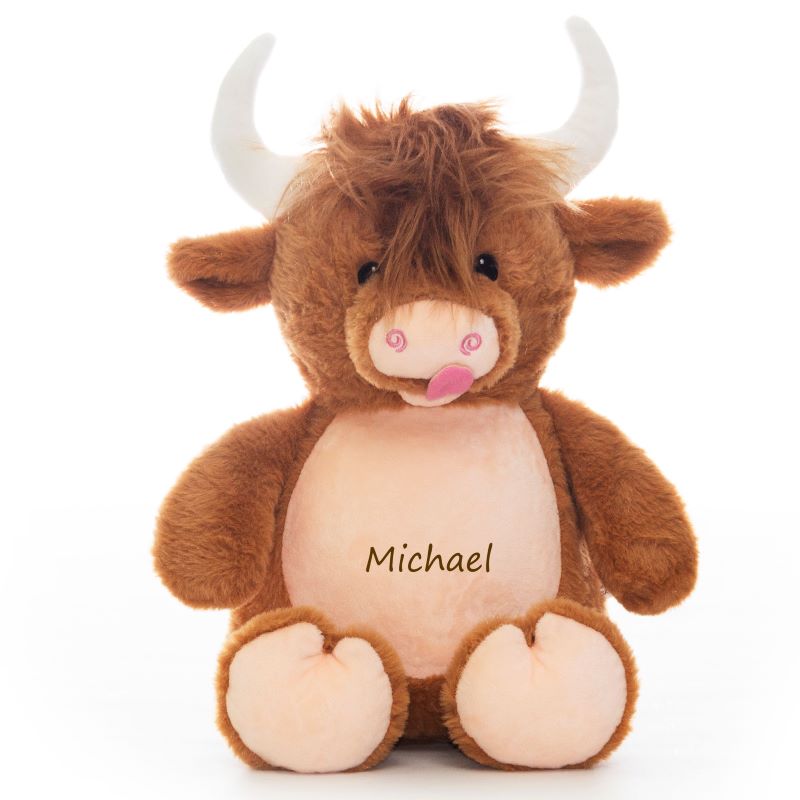 Cubbies Highland cow cuddly toy