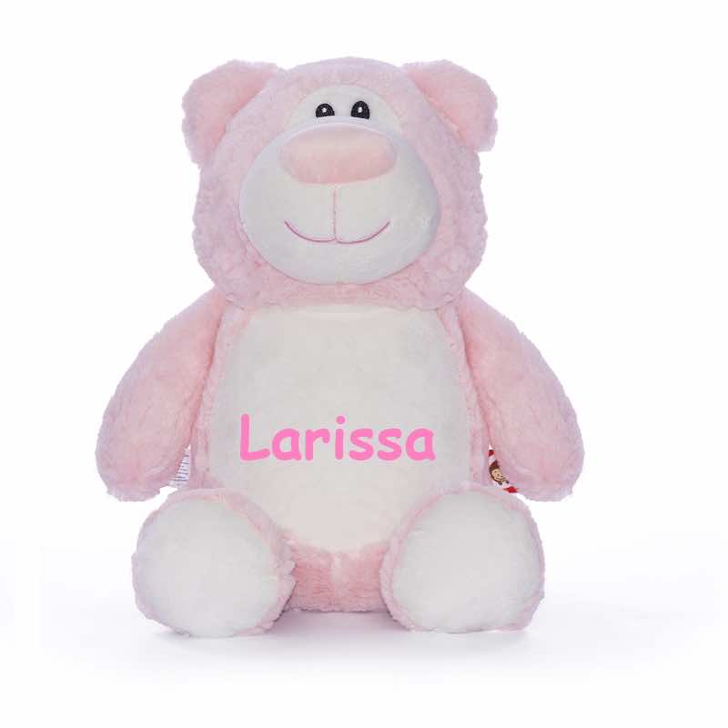 Cubbies cuddly toy bear pink