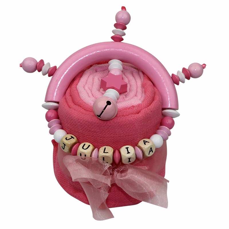 Cupcake pink with grasping toy