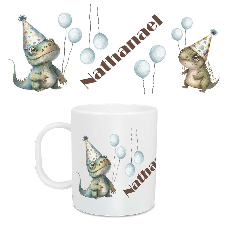 Large children&#39;s mug Dino Party