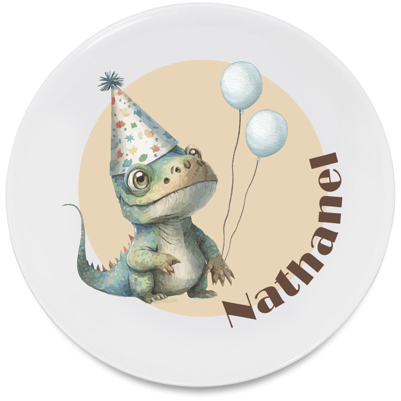Assiette plate Dino Party