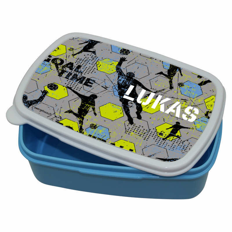 Lunchbox Kunststoff Fussballer