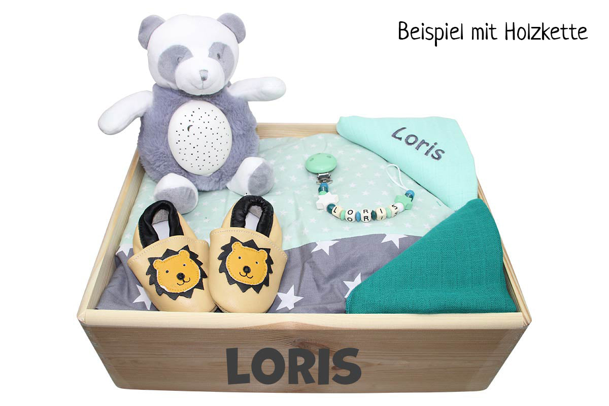 Geschenkkiste GROSS mint:grau