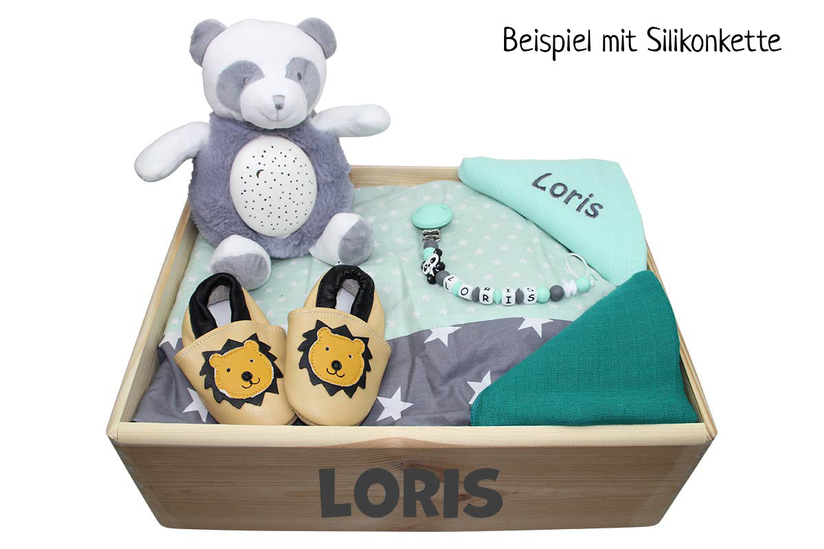 Geschenkkiste GROSS mint:grau