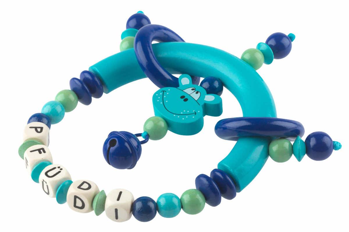 Clutching toy Hippo blue:turquoise