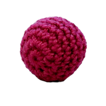 %Crochet beads dark pink