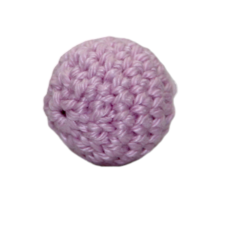 Crochet bead light lilac