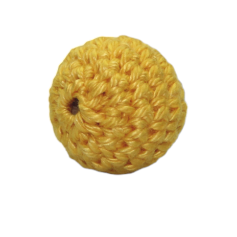 Crochet bead yellow