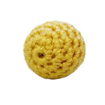 %Crochet beads light yellow