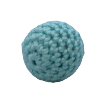 %Crochet beads aqua