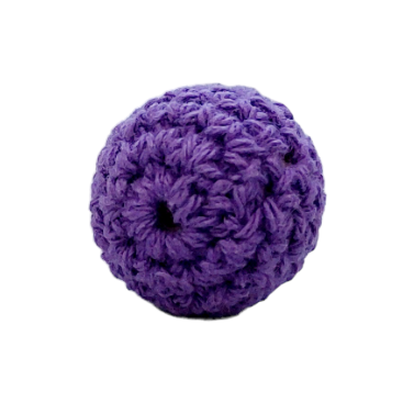%Crochet beads purple