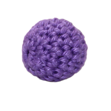 Crochet bead purple