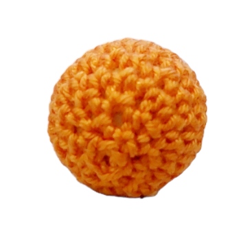%Crochet beads orange