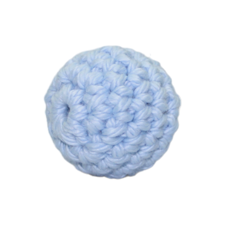 Crochet bead pastel blue
