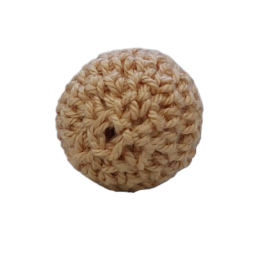 %Crochet beads peach