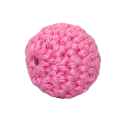Crochet bead pink
