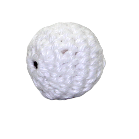 Crochet bead white