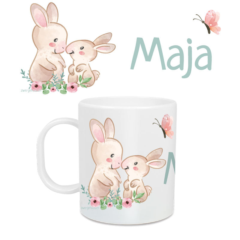 Children&#39;s mug large bunny