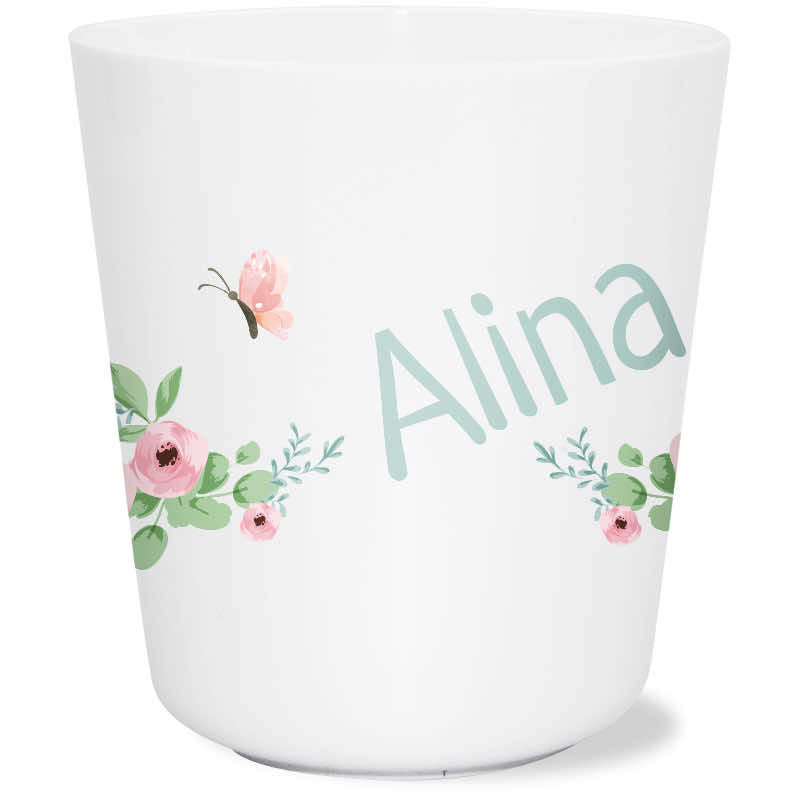 Flower drinking cup