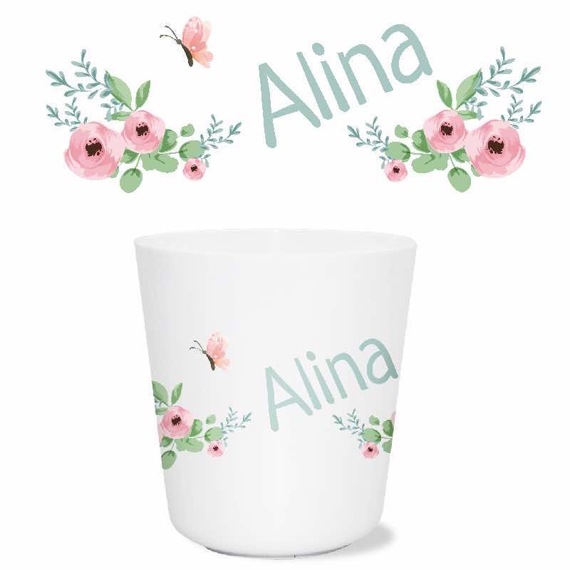 Flower drinking cup