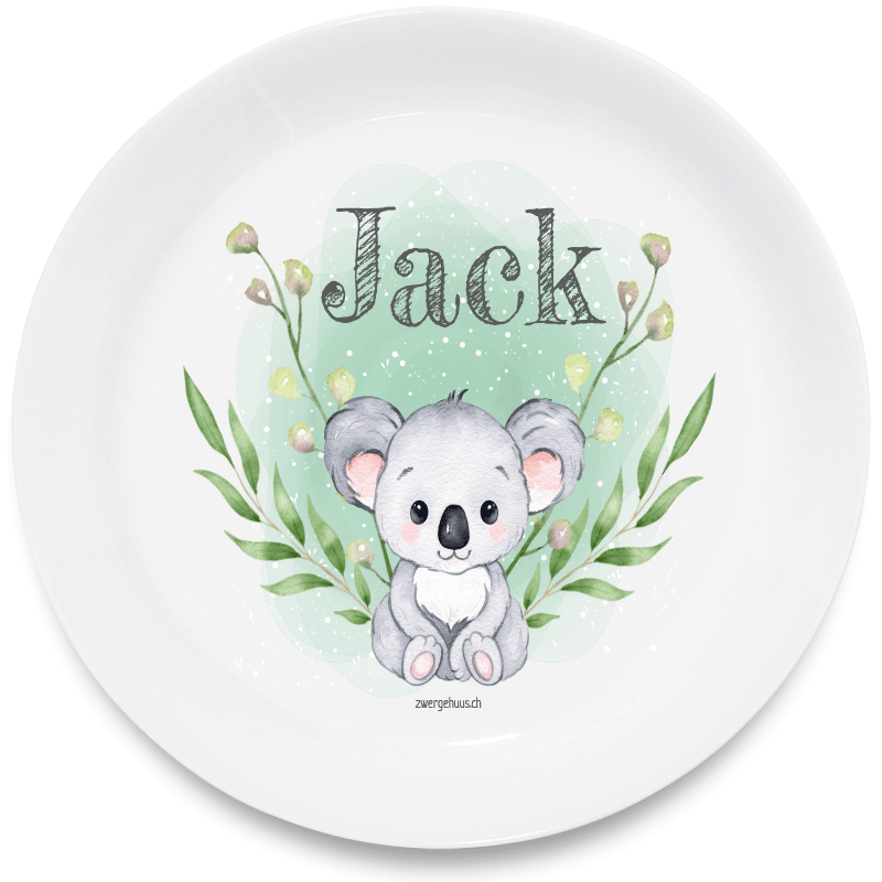 Koala children&#39;s plate