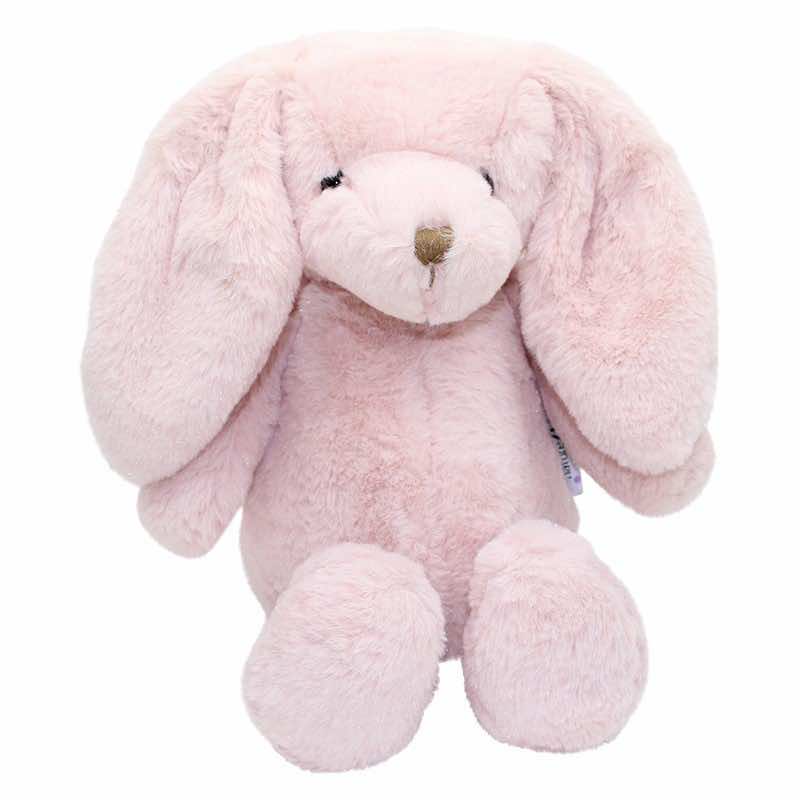 Doudou lapin super doux rose clair