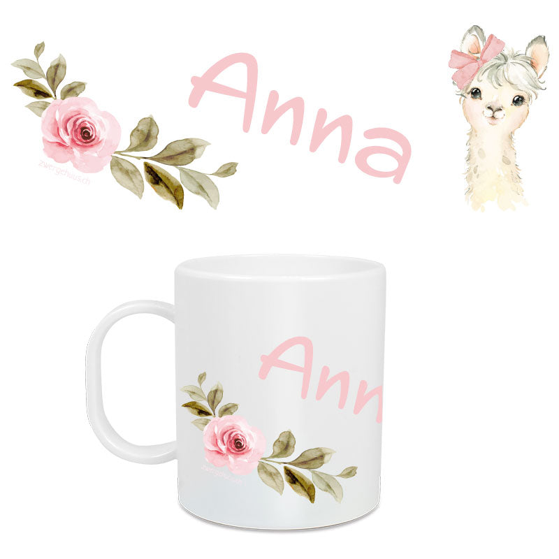 Children&#39;s mug large llama party