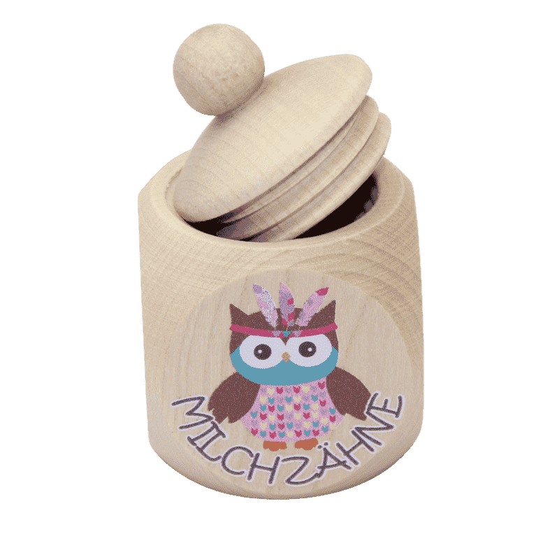 Milk tooth box Boho owl