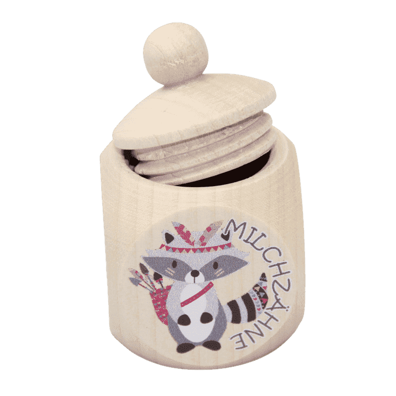 Boîte à dents de lait Boho Raton Laveur