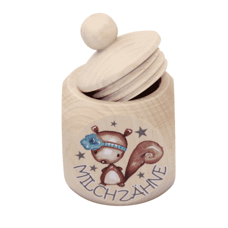 Boîte à dents de lait écureuil