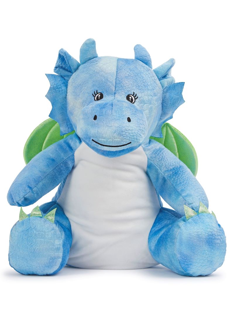 Cuddly toy MINI dragon blue