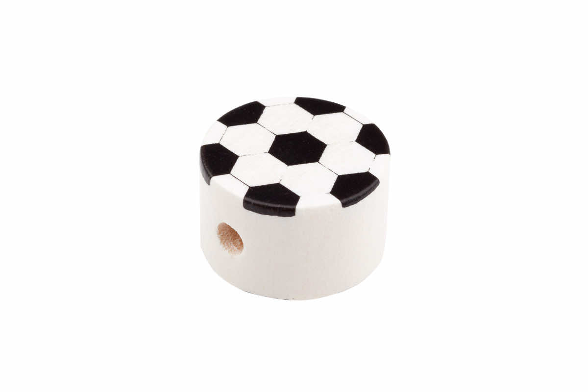 Football motif bead discs
