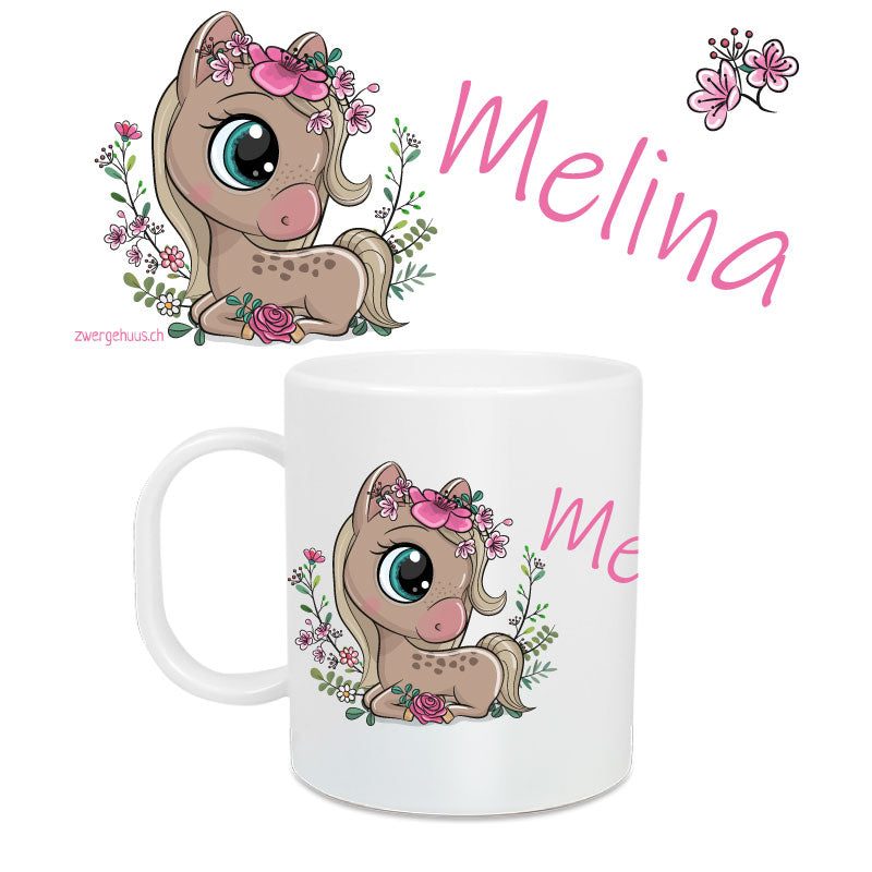 Children&#39;s mug large horse