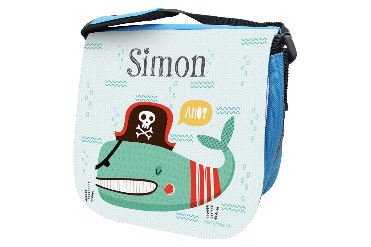 Kindergarten bag pirate fish