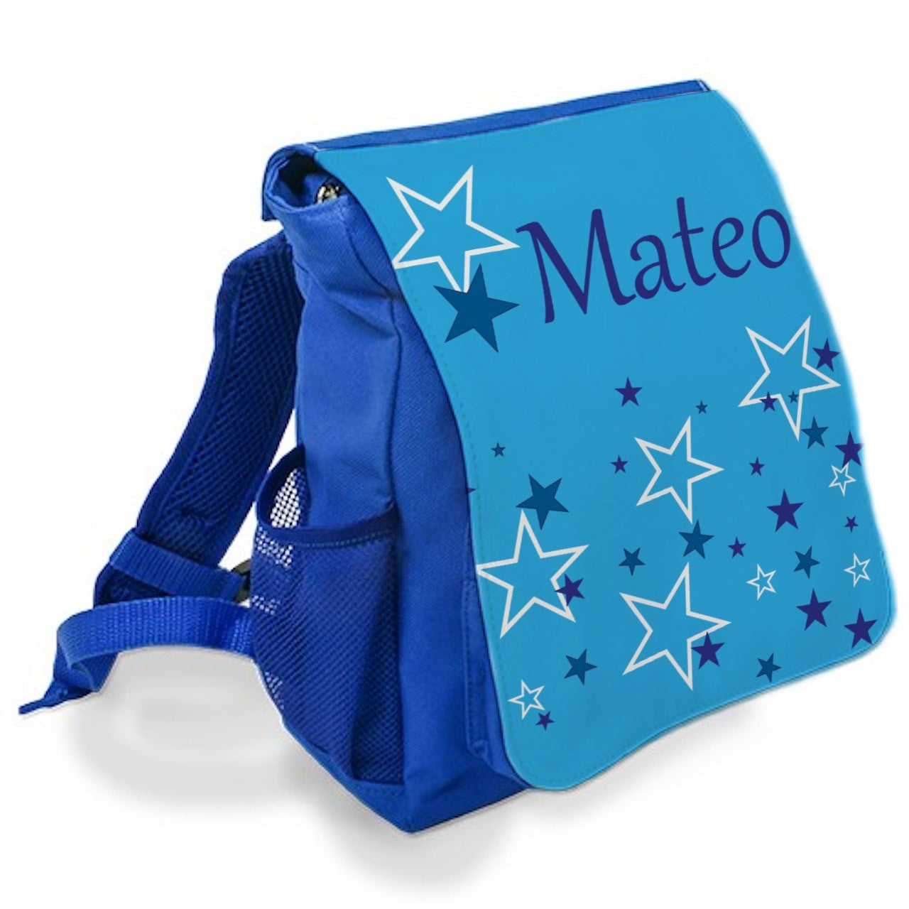 Kids backpack star blue Zwergehuus Babygeschenke GmbH