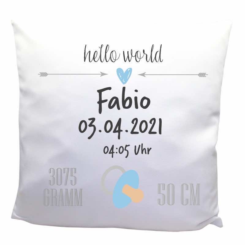 Birth pillow 40x40cm pacifier