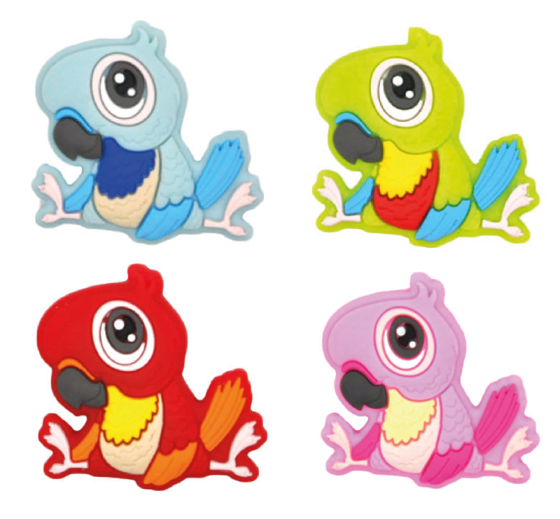 Silicone parrot motif
