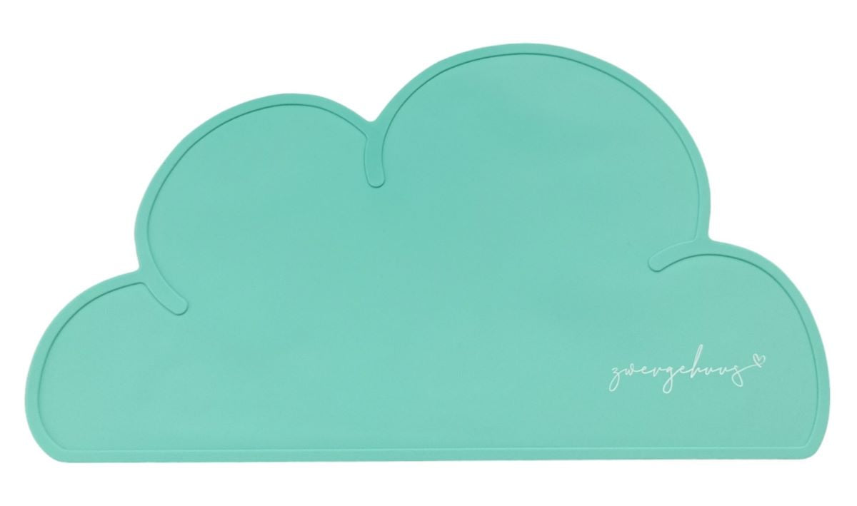 Silicone placemat cloud turquoise